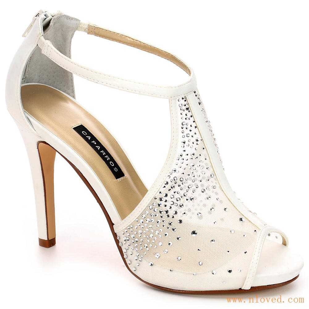 Caparros ivory satin heels